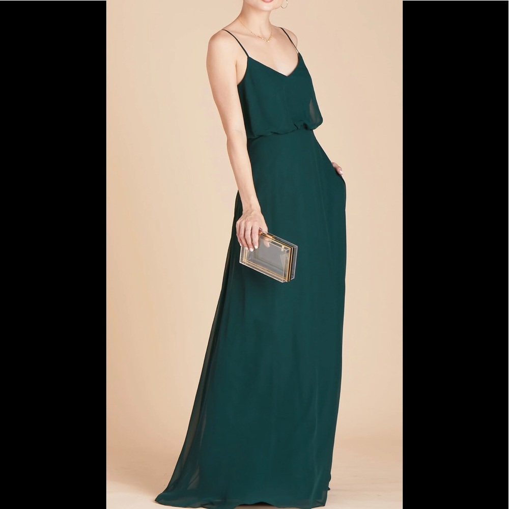 Green Birdy Grey Bridesmaid Dress